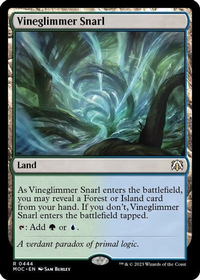 Vineglimmer Snarl Commander: March of the Machine Magic card