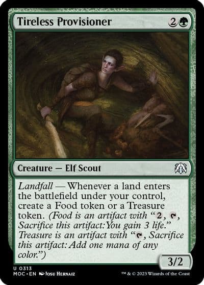 Tireless Provisioner Commander: March of the Machine Magic card
