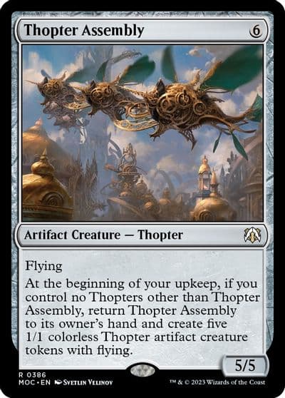 Thopter Assembly Commander: March of the Machine Magic card