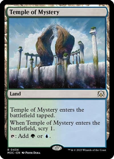 Temple of Mystery Commander: March of the Machine Magic card