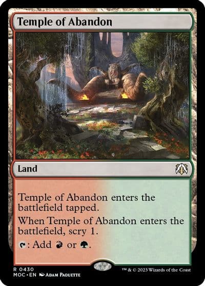 Temple of Abandon Commander: March of the Machine Magic card