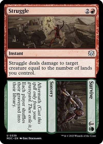 Struggle Survive Commander: March of the Machine Magic card
