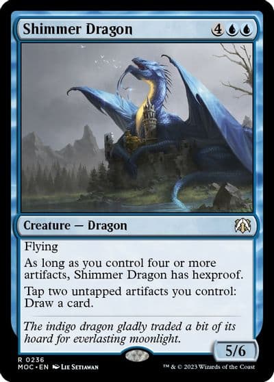 Shimmer Dragon Commander: March of the Machine Magic card