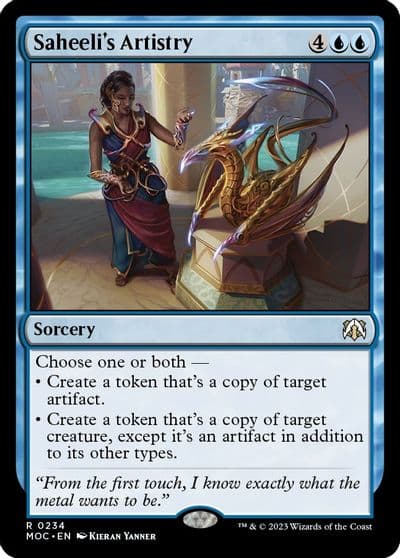 Saheelis Artistry Commander: March of the Machine Magic card