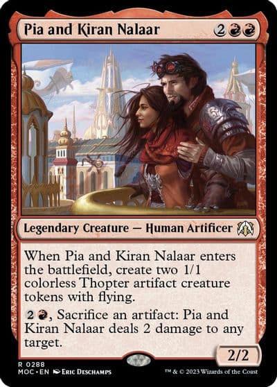Pia and Kiran Nalaar Commander: March of the Machine Magic card