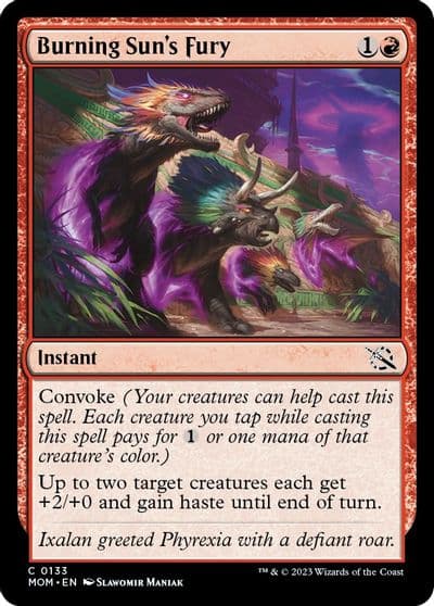 Burning Suns Fury March of the Machine Magic card