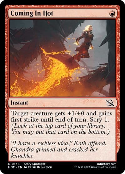 Coming In Hot March of the Machine Magic card