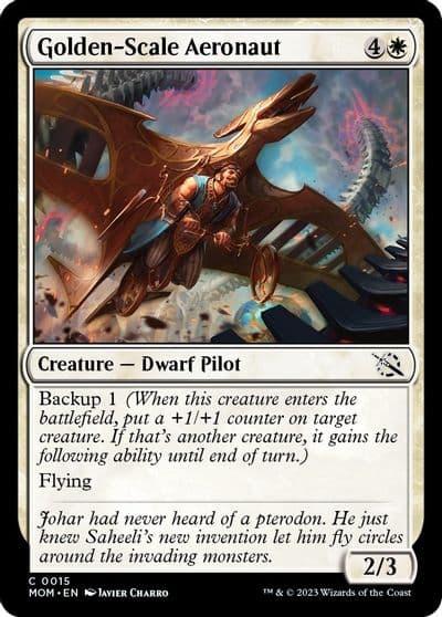 Golden Scale Aeronaut March of the Machine Magic card