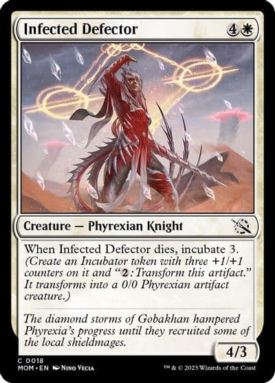 Infected Defector March of the Machine Magic card