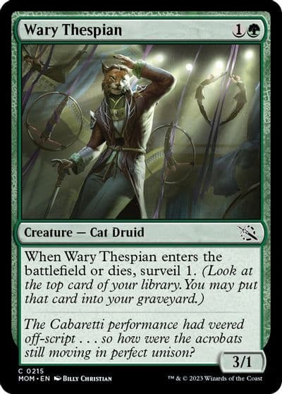 Wary Thespian March of the Machine Magic card