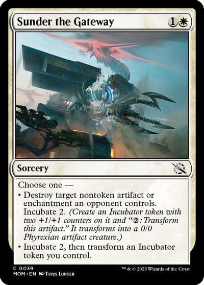 Sunder the Gateway March of the Machine Magic card