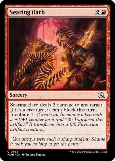Searing Barb March of the Machine Magic card