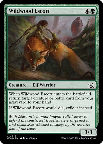Wildwood Escort March of the Machine Magic card