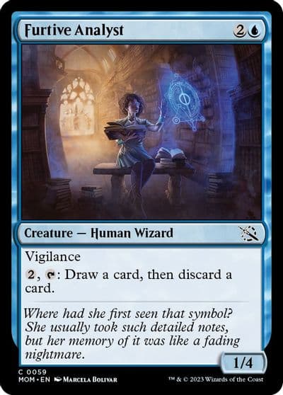 Furtive Analyst March of the Machine Magic card