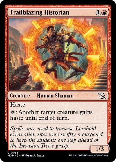 Trailblazing Historian March of the Machine Magic card