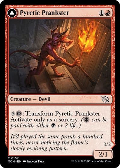 Pyretic Prankster March of the Machine Magic card