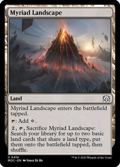 Myriad Landscape Commander: March of the Machine Magic card