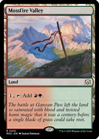 Mossfire Valley Commander: March of the Machine Magic card
