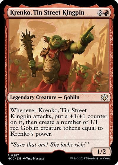 Krenko Tin Street Kingpin Commander: March of the Machine Magic card