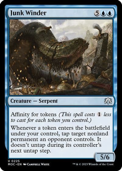 Junk Winder Commander: March of the Machine Magic card