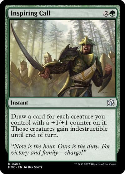 Inspiring Call Commander: March of the Machine Magic card