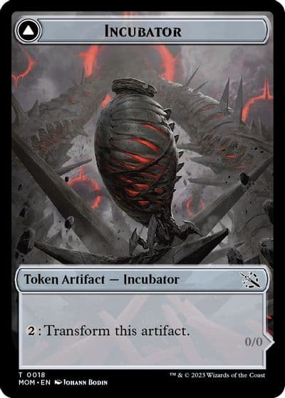 Incubator 0018 Phyrexian 0018 Double Sided Token March of the Machine Magic card