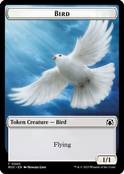Bird Kobolds of Kher Keep Double sided Token Commander: March of the Machine Magic card