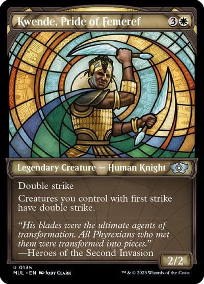 Kwende Pride of Femeref Halo Foil March of the Machine: Multiverse Legends Magic card