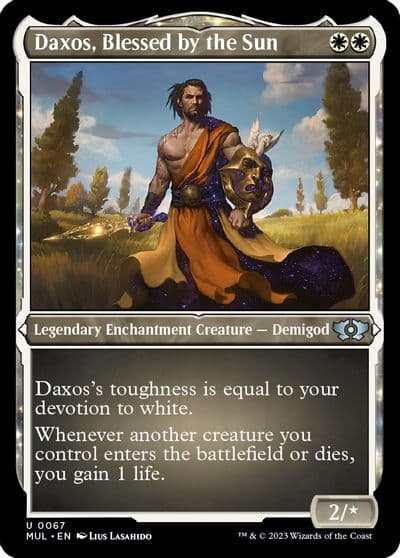 Daxos Blessed by the Sun Foil Etched March of the Machine: Multiverse Legends Magic card