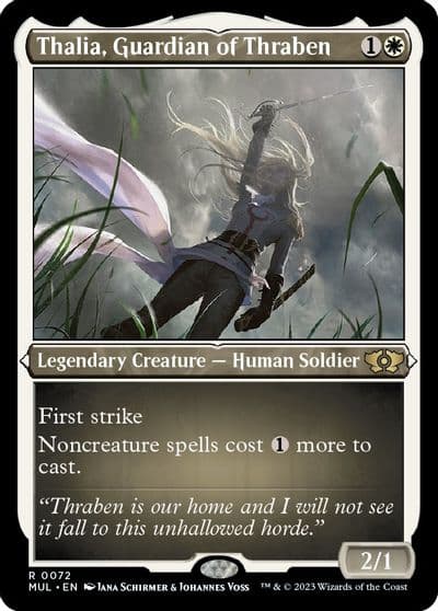 Thalia Guardian of Thraben Foil Etched March of the Machine: Multiverse Legends Magic card