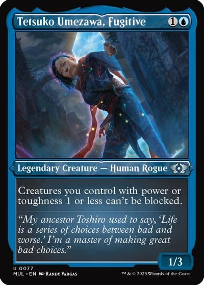 Tetsuko Umezawa Fugitive Foil Etched March of the Machine: Multiverse Legends Magic card