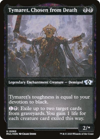 Tymaret Chosen from Death Foil Etched March of the Machine: Multiverse Legends Magic card