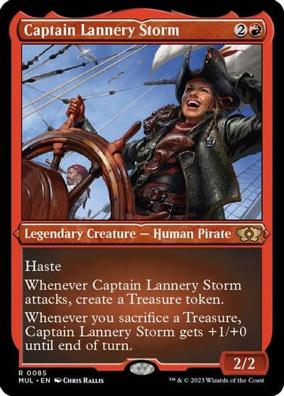 Captain Lannery Storm Foil Etched March of the Machine: Multiverse Legends Magic card