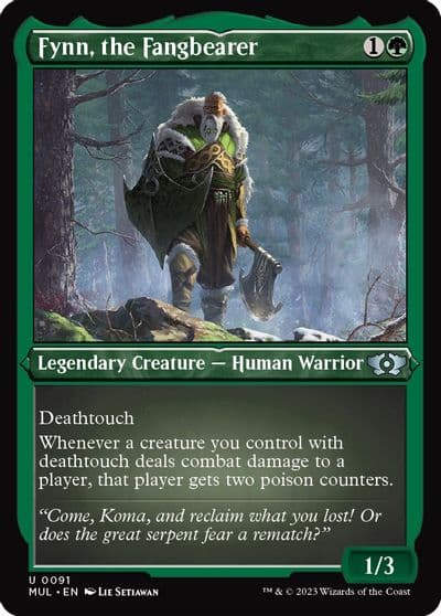 Fynn the Fangbearer Foil Etched March of the Machine: Multiverse Legends Magic card