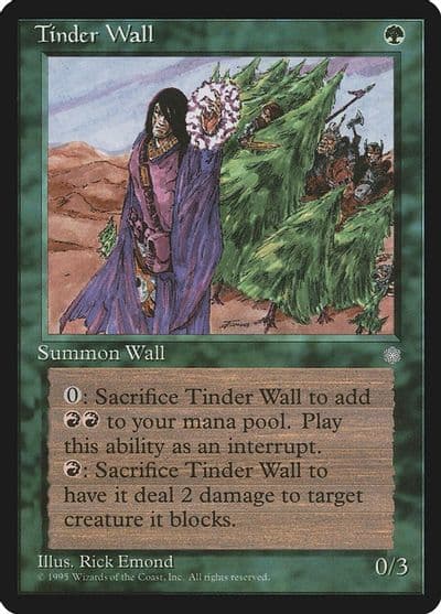 Tinder Wall Ice Age Magic card