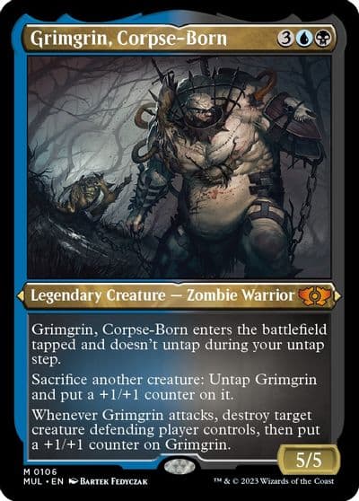 Grimgrin Corpse Born Foil Etched March of the Machine: Multiverse Legends Magic card