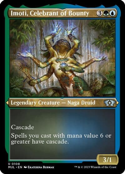 Imoti Celebrant of Bounty Foil Etched March of the Machine: Multiverse Legends Magic card