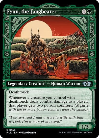Fynn the Fangbearer Halo Foil March of the Machine: Multiverse Legends Magic card