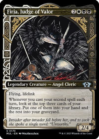 Firja Judge of Valor Halo Foil March of the Machine: Multiverse Legends Magic card