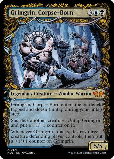 Grimgrin Corpse Born Halo Foil March of the Machine: Multiverse Legends Magic card