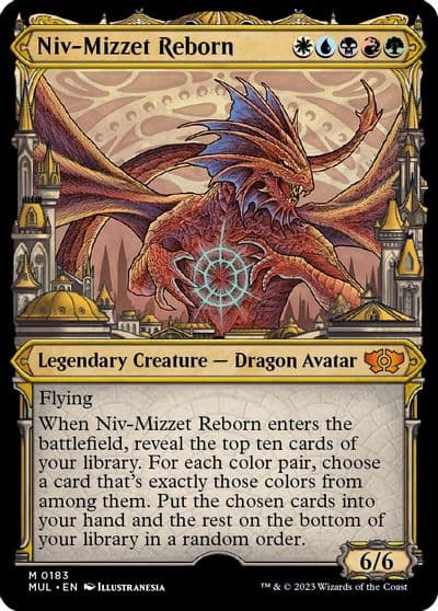 Niv Mizzet Reborn Halo Foil March of the Machine: Multiverse Legends Magic card