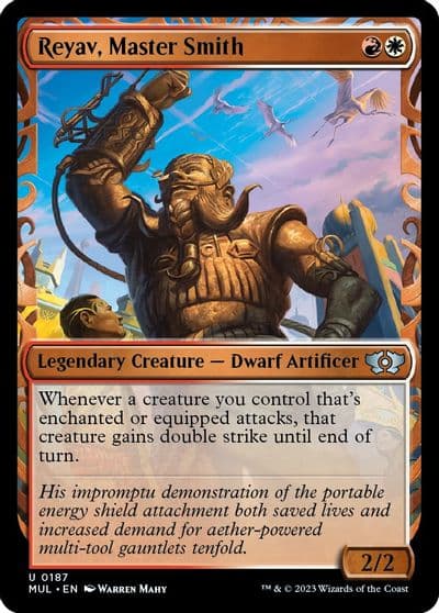 Reyav Master Smith Halo Foil March of the Machine: Multiverse Legends Magic card