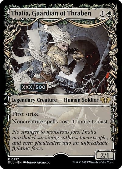 Thalia Guardian of Thraben Serial Numbered March of the Machine: Multiverse Legends Magic card
