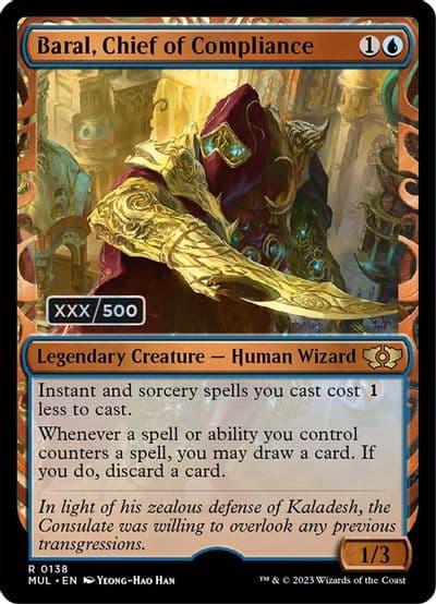 Baral Chief of Compliance Serial Numbered March of the Machine: Multiverse Legends Magic card