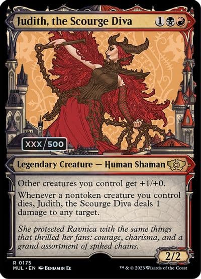 Judith the Scourge Diva Serial Numbered March of the Machine: Multiverse Legends Magic card