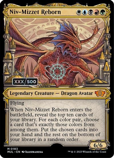 Niv Mizzet Reborn Serial Numbered March of the Machine: Multiverse Legends Magic card