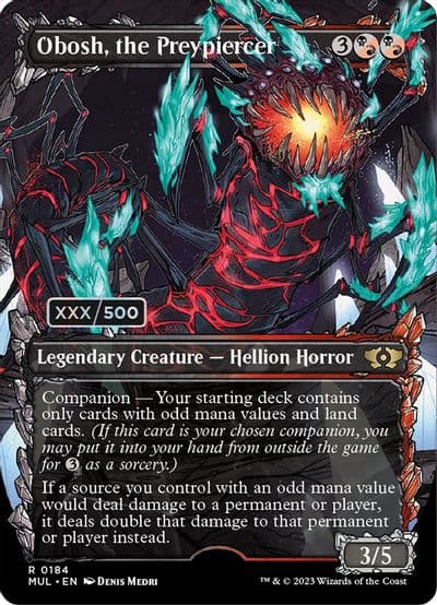 Obosh the Preypiercer Serial Numbered March of the Machine: Multiverse Legends Magic card