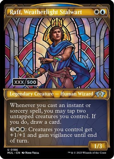Raff Weatherlight Stalwart Serial Numbered March of the Machine: Multiverse Legends Magic card