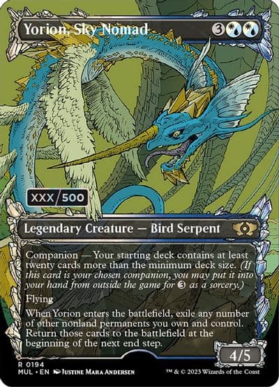 Yorion Sky Nomad Serial Numbered March of the Machine: Multiverse Legends Magic card