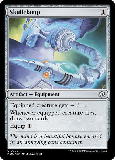 Skullclamp Commander: March of the Machine Magic card